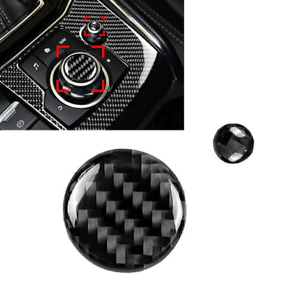 Carbon Fiber Volume Button Trim for Mazda 3, 6, CX-5, CX-9 (2016-2021)