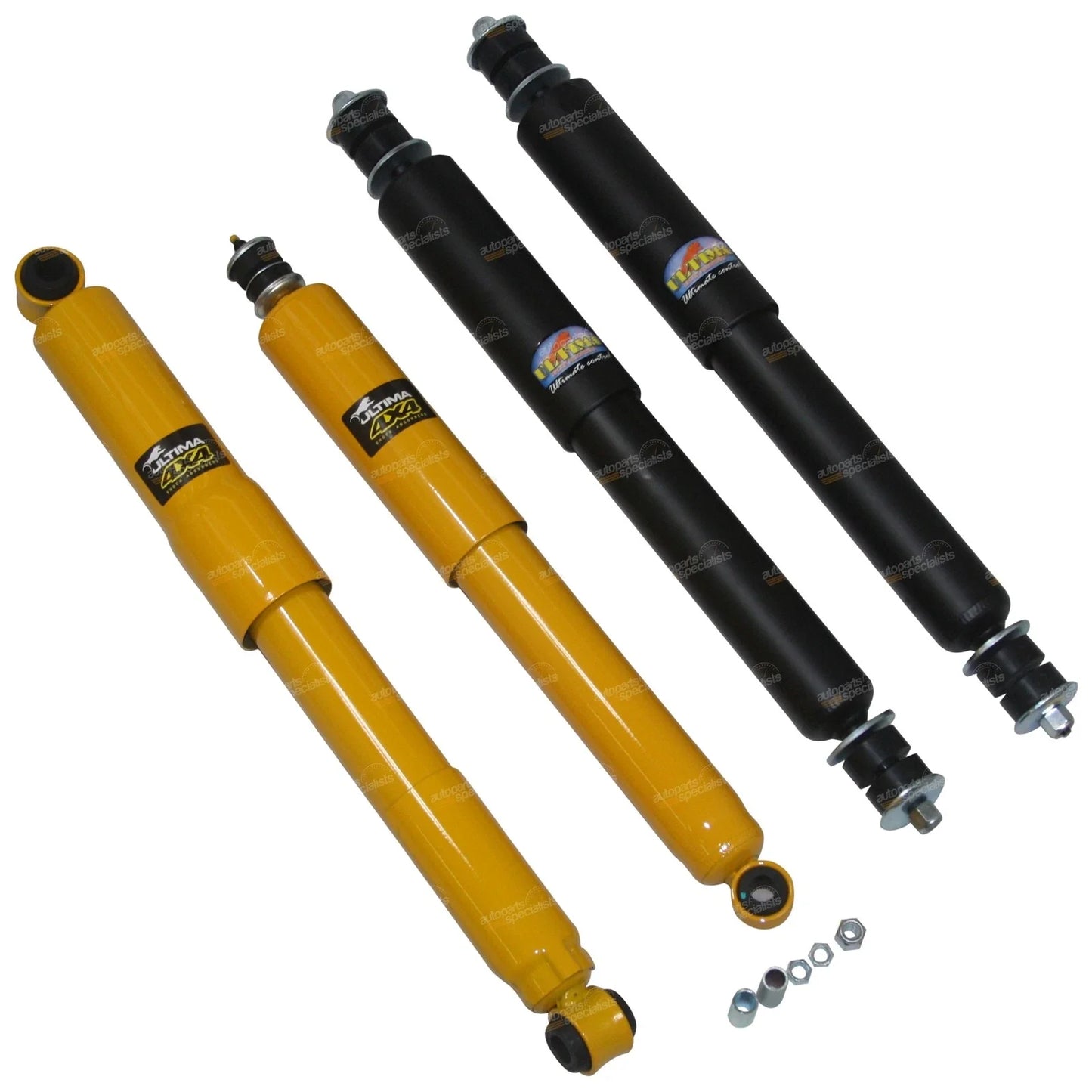 Front + Rear Gas Shock Absorber Set for Toyota Bundera (1984–1990)