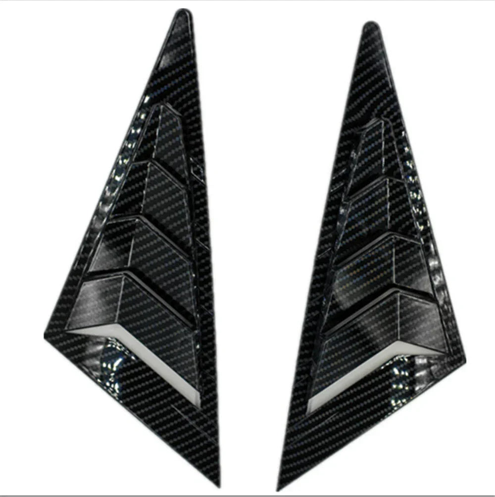 Carbon Fiber Side Window Louver Shutter Covers for Honda Civic (2006-2011)