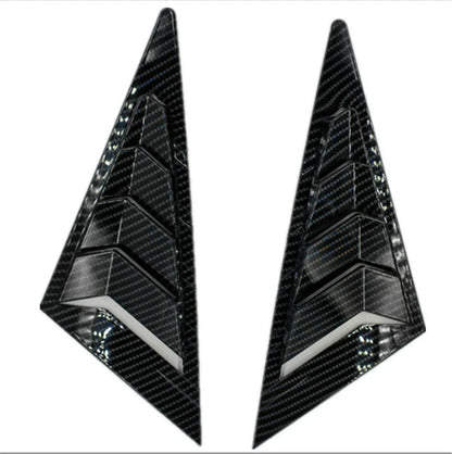 Carbon Fiber Side Window Louver Shutter Covers for Honda Civic (2006-2011)