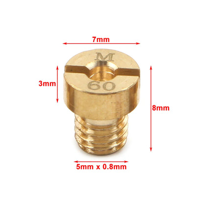45-72 M5 Main Jet for Dellorto Carburetor SHA SHB UA UB PHBG VHB-CS VHBT-CS