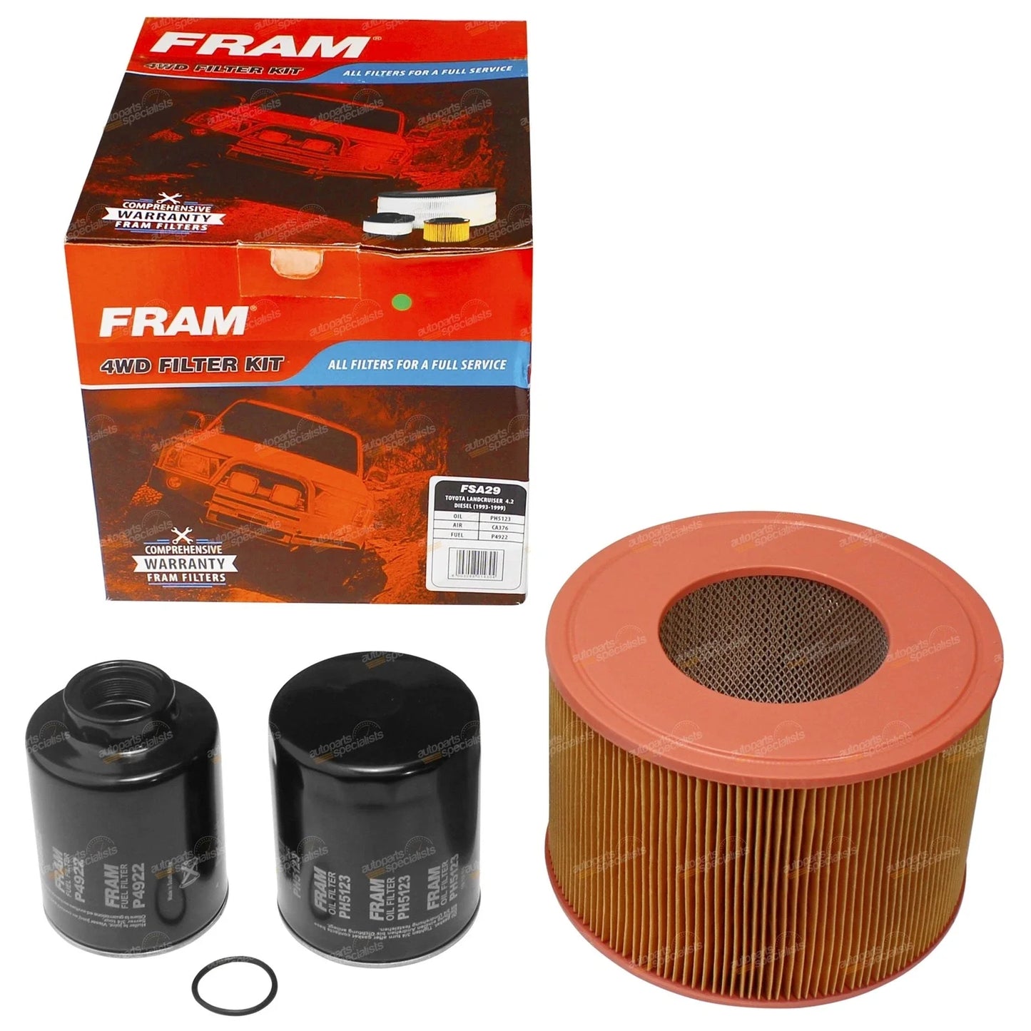 Air Oil Fuel Filter Service Kit for Toyota HDJ78 HDJ79 Diesel (1990–2007)