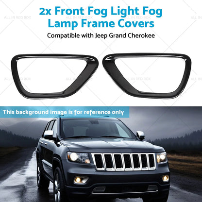 Front Fog Light Lamp Frame Covers for Jeep Grand Cherokee (2014-2016)