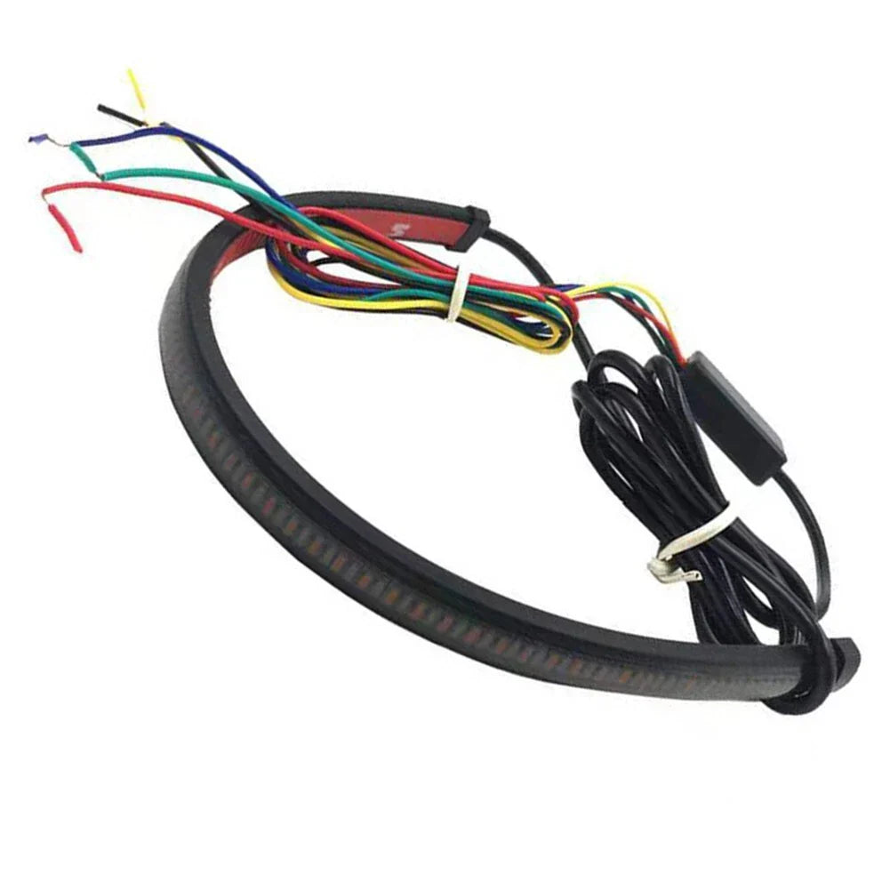 Tail Light 30CM LED Sequential Brake Strip for Motorcycle