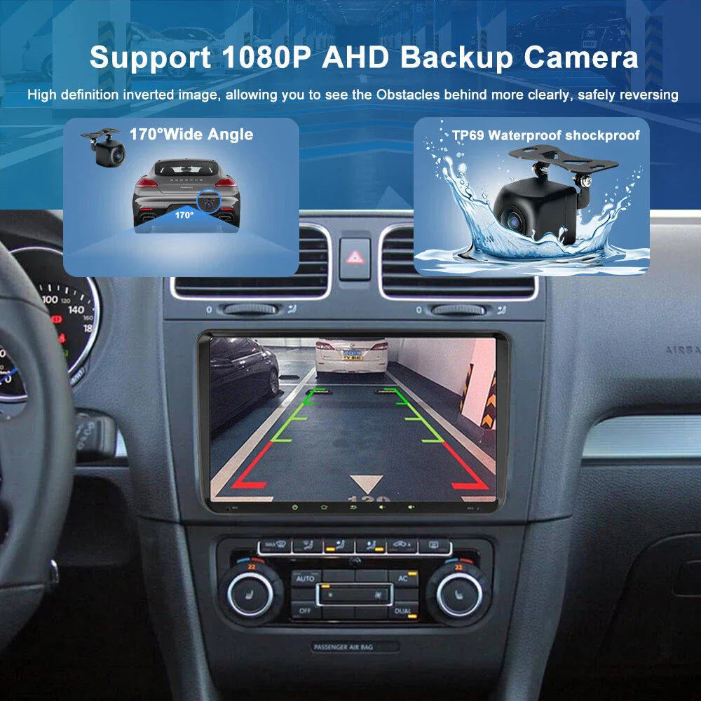 9'' Wireless CarPlay Android Auto Head Unit for VW Tiguan (2008-2016)