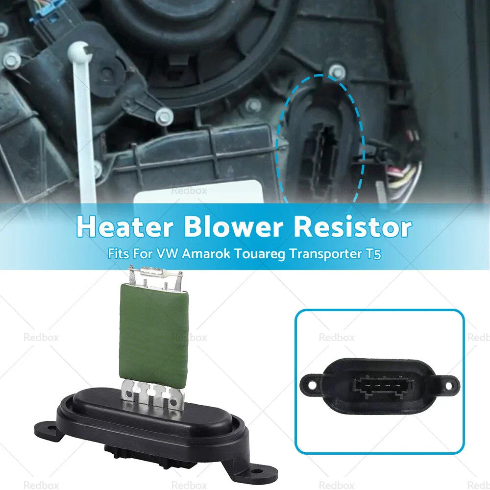 Heater Blower Fan Motor Resistor for VW Amarok, Touareg, Transporter T5 (2010-2019)
