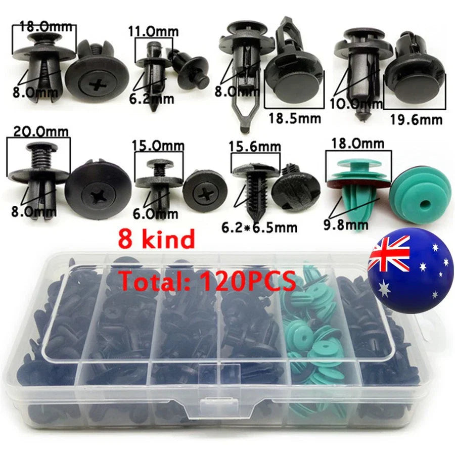 Mixed Size Fastener Clips for Door Interior Panel Bumper Fender - AU