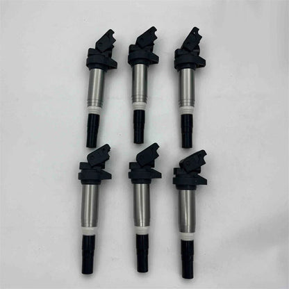 6Pcs Ignition Coils 3-Pin Connector for BMW 1 Series M E82 E88 320i E46 E60 (2008-2013)