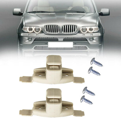 2 x Bracket Holder Sun Visor Clips Visor Splint for ABS&Metal (1999–2006)