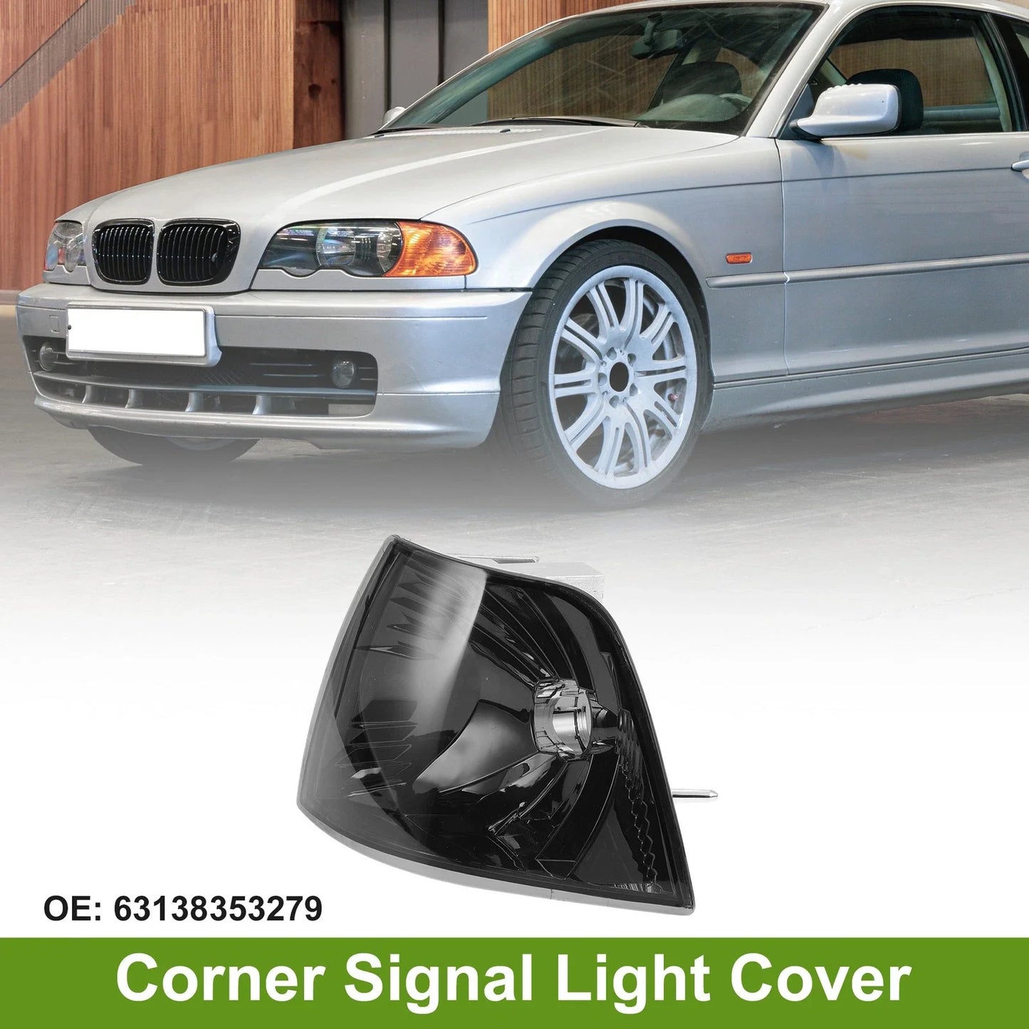 1 Pc Left Corner Signal Light Cover for BMW 3-Series (1992-1998)