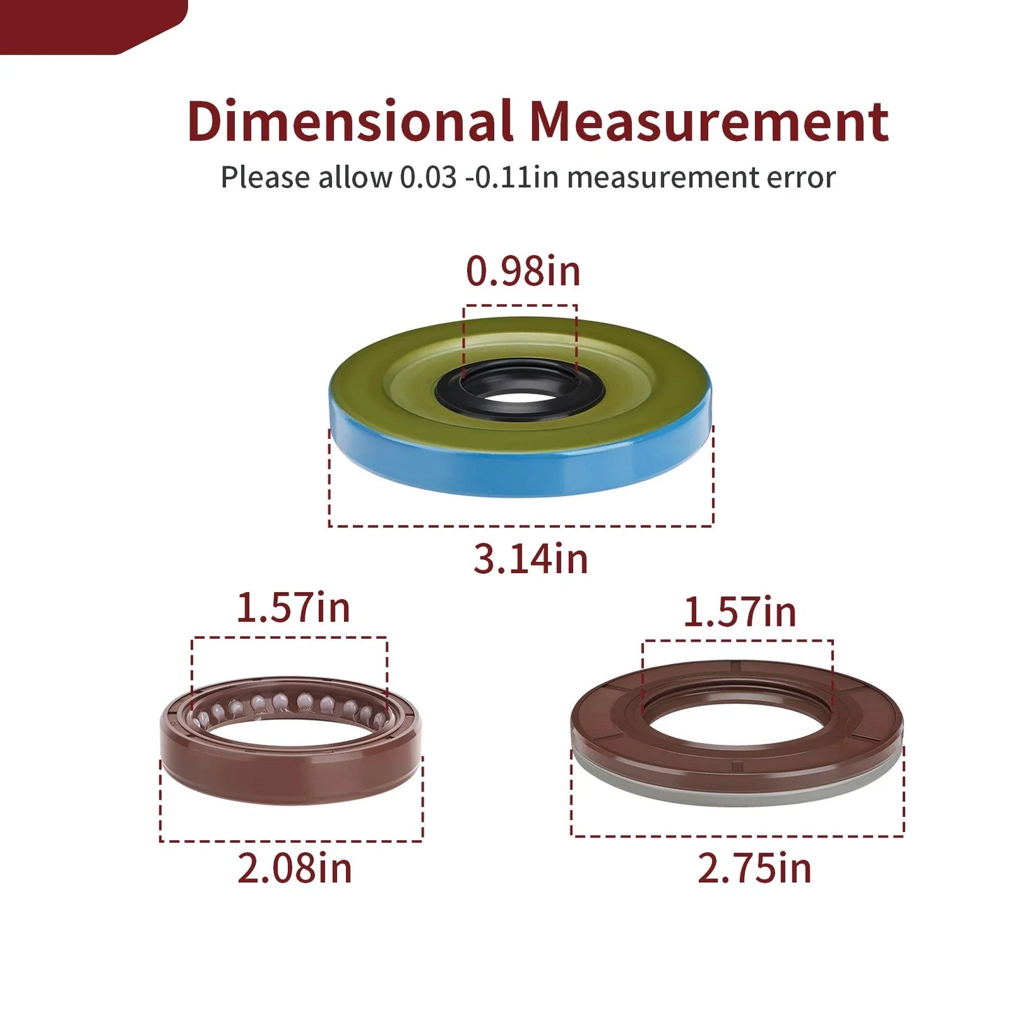 Crankshaft Seal Triple Lip Seals for Polaris General XP 1000 (2020–2025)