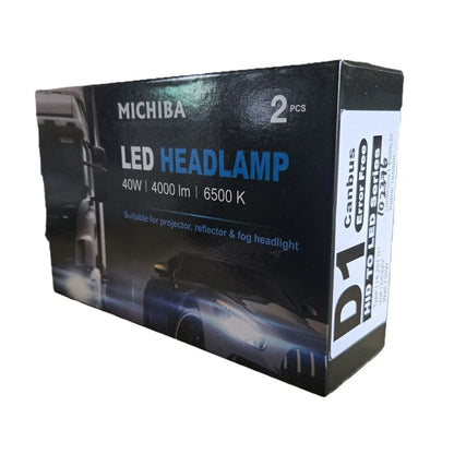 2x HID to LED Headlight Bulb 12V 35W E13 CE 6500K Canbus