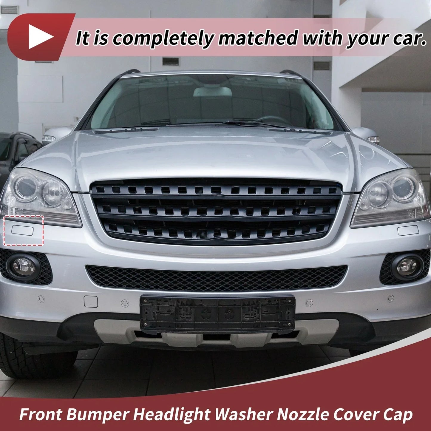 Front Right Washer Nozzle Cover for Mercedes-Benz ML320 (2007-2008)
