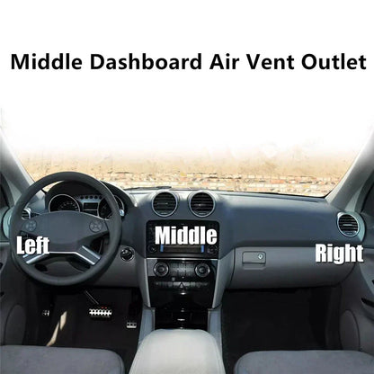 Gray Middle Dashboard Air Vent Outlet Panel for Mercedes-Benz (2006-2012)