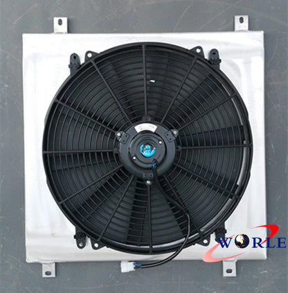 Aluminum Radiator, Shroud & Fan for Nissan Datsun 1200 B110 120Y (1970-1976)