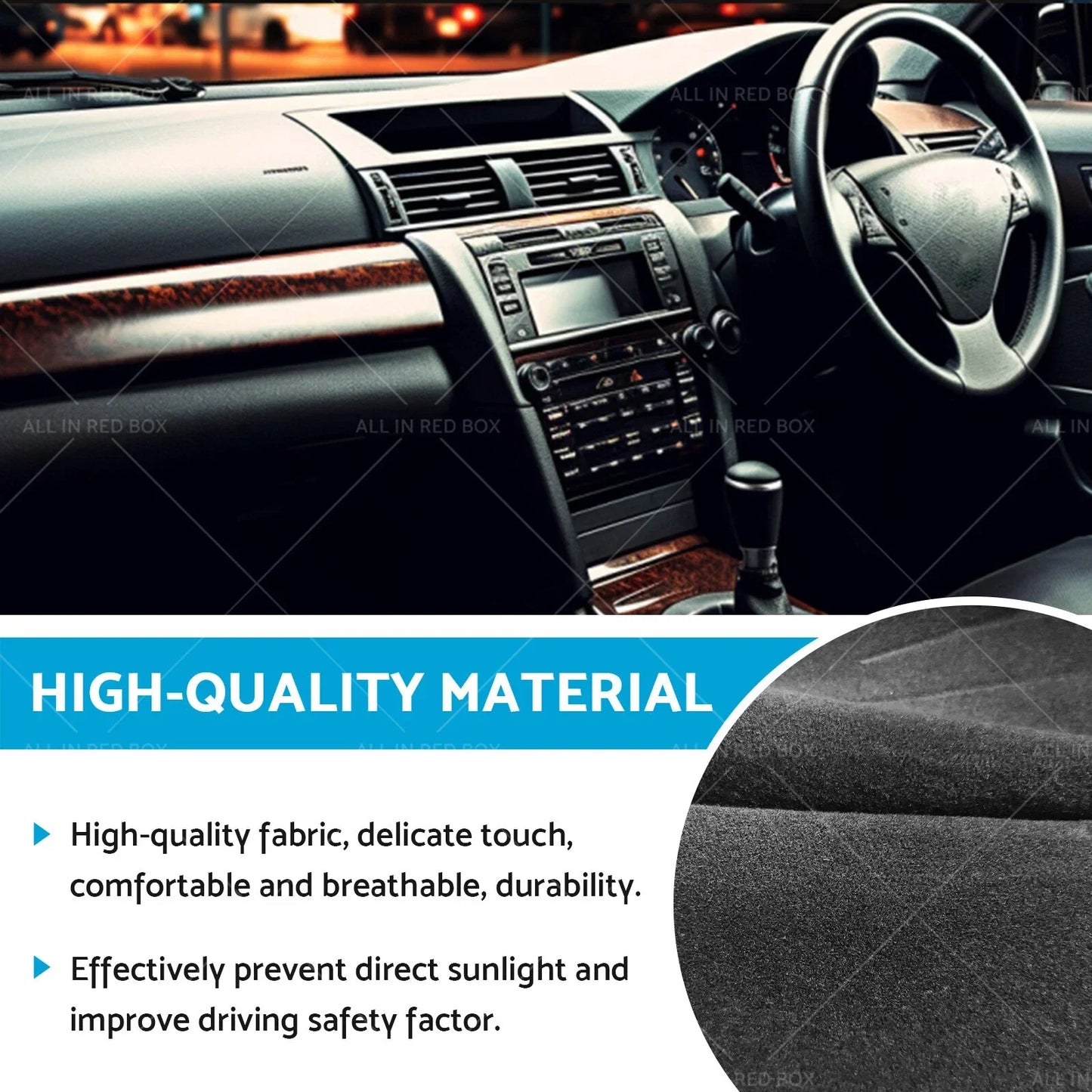 Dash Mat Cover for Honda Accord Euro CL9 No Sat Nav (2003-2008)