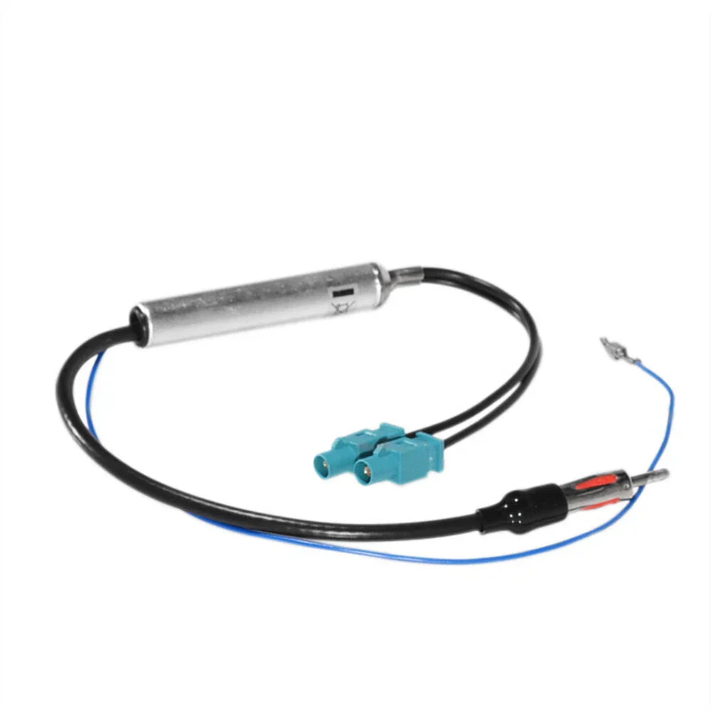 Dual Fakra-Din AM/FM Radio Antenna Adaptor for Various Makes & Models