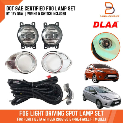 Fog Lamp Driving Light Chrome Cover for Ford Fiesta (2009-2012)