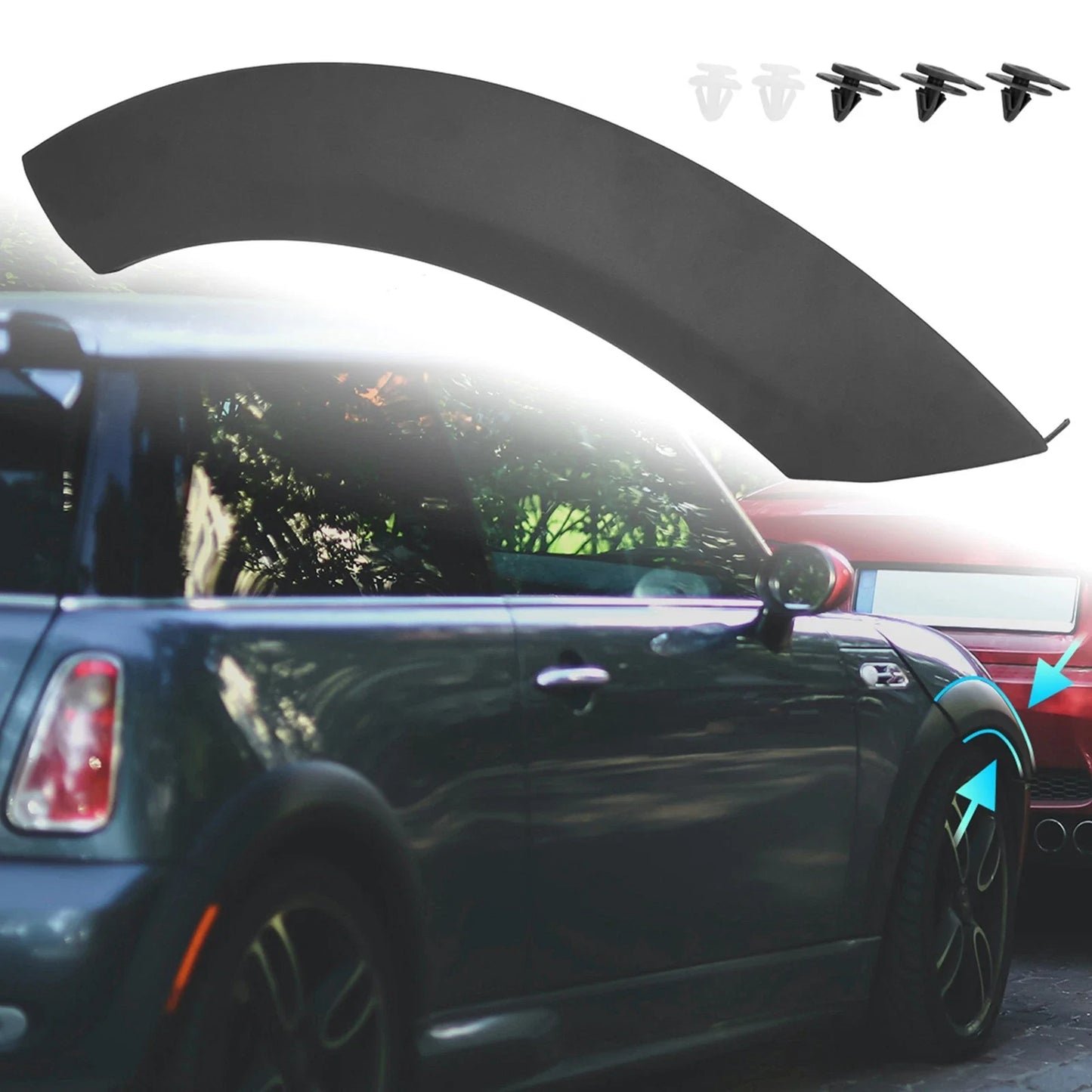Wheel Arch Trim Guard Front Right Side Black for BMW