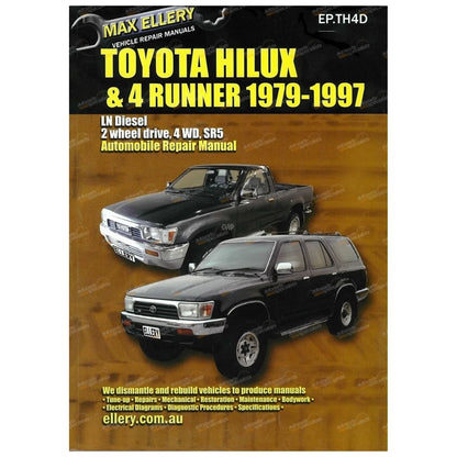 Repair Manual / Book for Hilux 4x4 2.8L