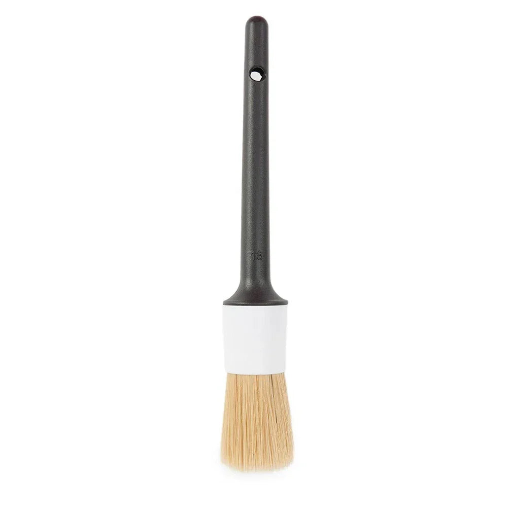 5 x Boar Hair Bristle Detailing Brushes for Car Cleaning Wheels Soft Easy Use