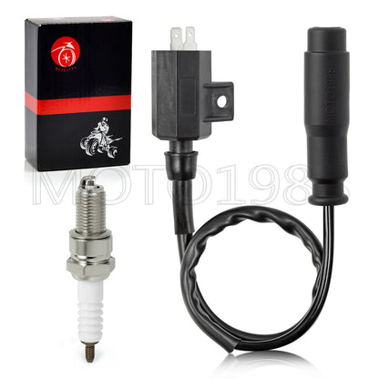 Ignition Coil Spark Plug With CAP for Kawasaki Prairie 400 (1997–2002)