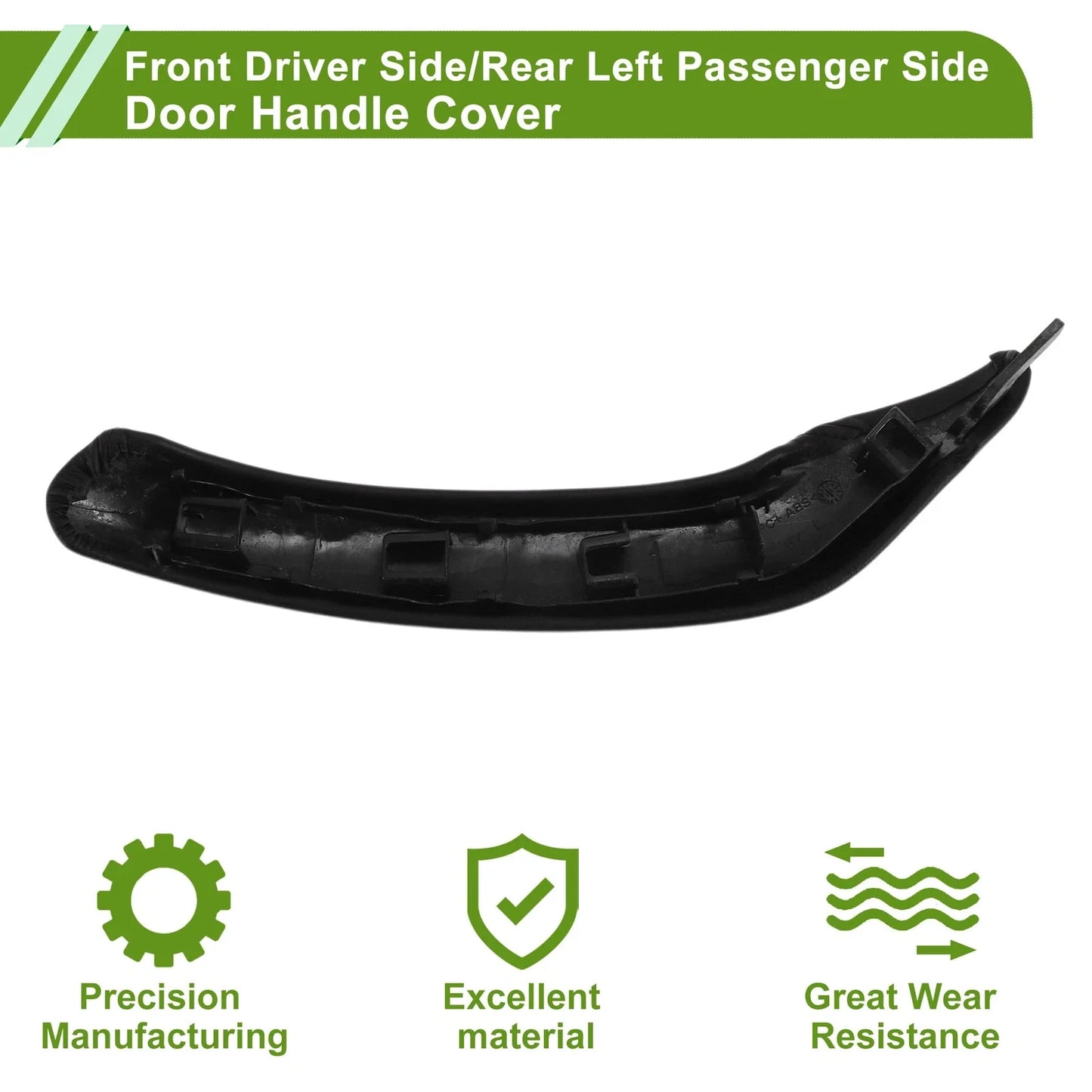 Door Panel Handle Pull Trim Cover for BMW X3 F25 Black (2010-2016)