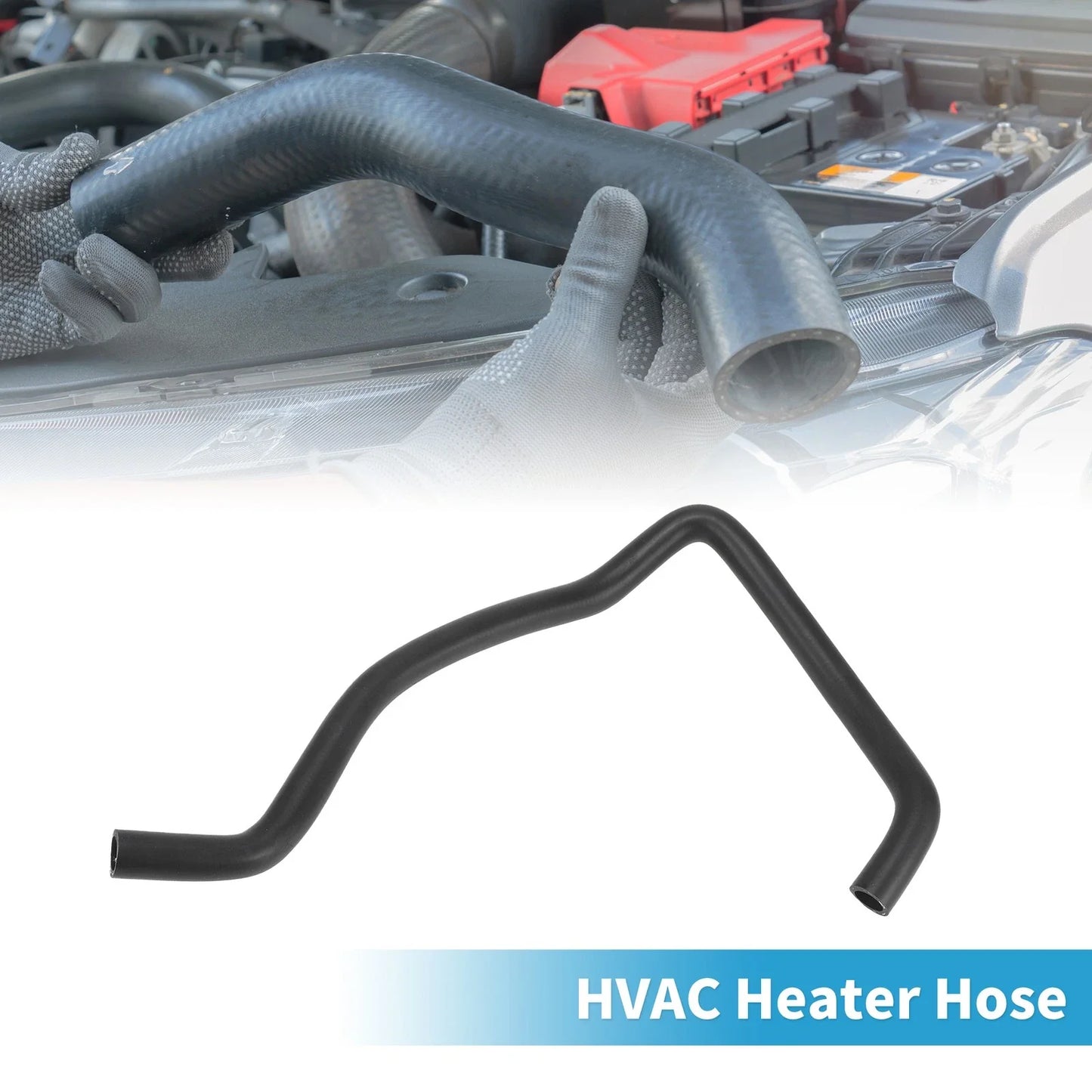 HVAC Heater Hose for BMW X5 xDrive30i 3.0L Rubber Black (2010)