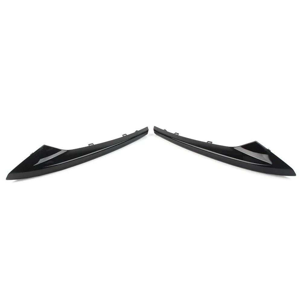 Black Front Bumper Outer Grill Covers for Jaguar XE R-Sport (2015-2019)