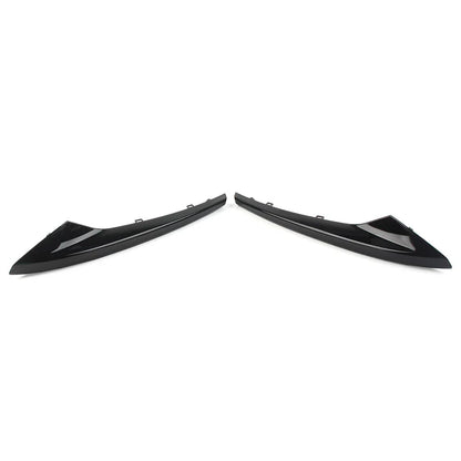 Black Front Bumper Outer Grill Covers for Jaguar XE R-Sport (2015-2019)