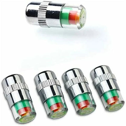 Valve Cap With Sensor Indicator, 3-Color Eye for Car
