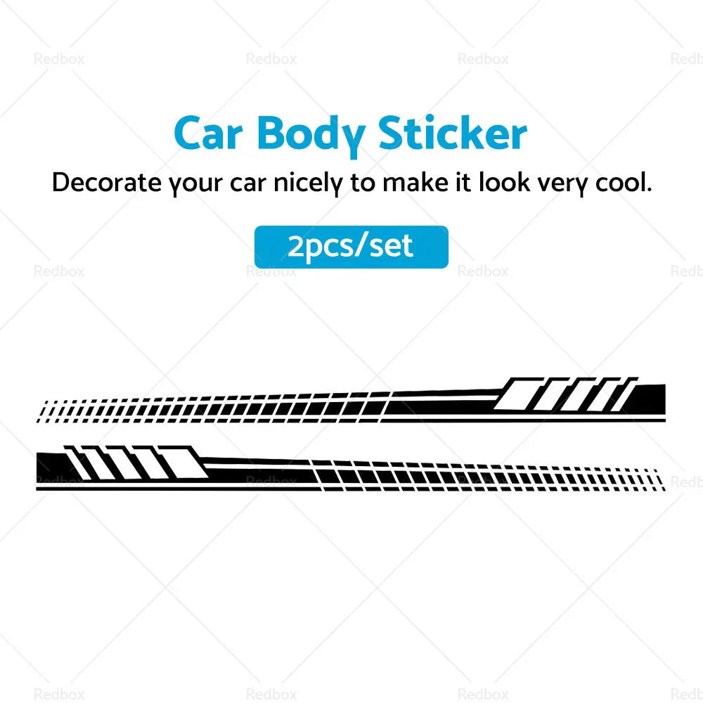 Car Body Stickers Long Stripe Side Skirt Decals