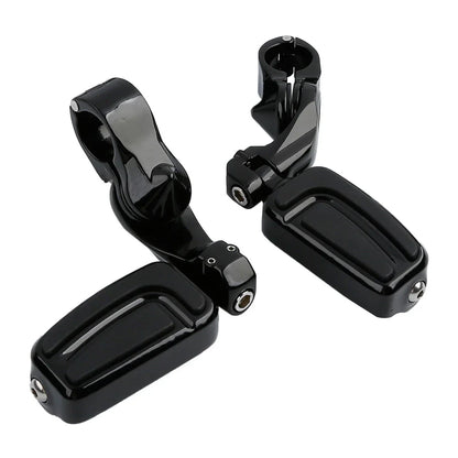 1.25" 32mm Highway Short Angled Mount Foot Pegs for Harley Softail Deluxe