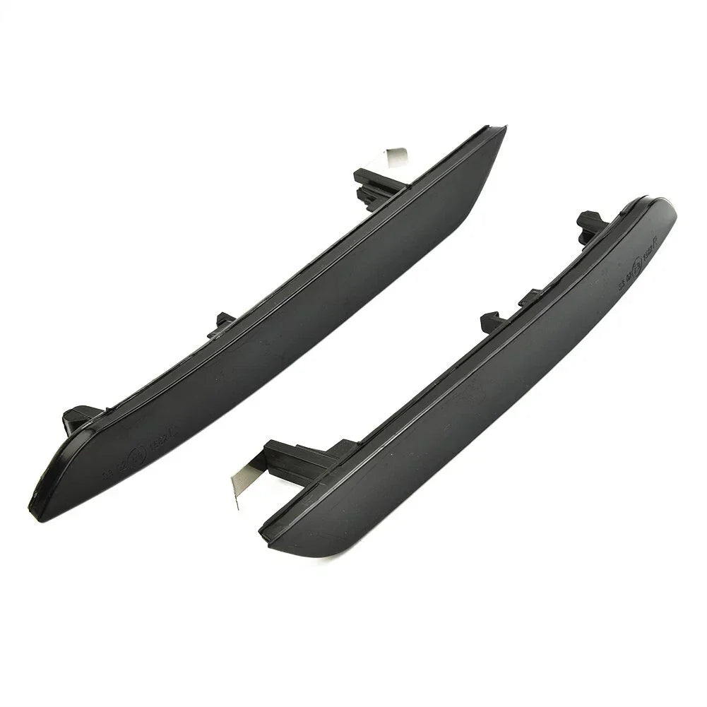 Smoked Black Side Logo Reflector Front Bumper Lamps