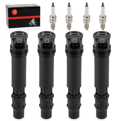 4 x Ignition Stick Coils w/ Spark Plug for Honda CBR1000RR (2004–2007)