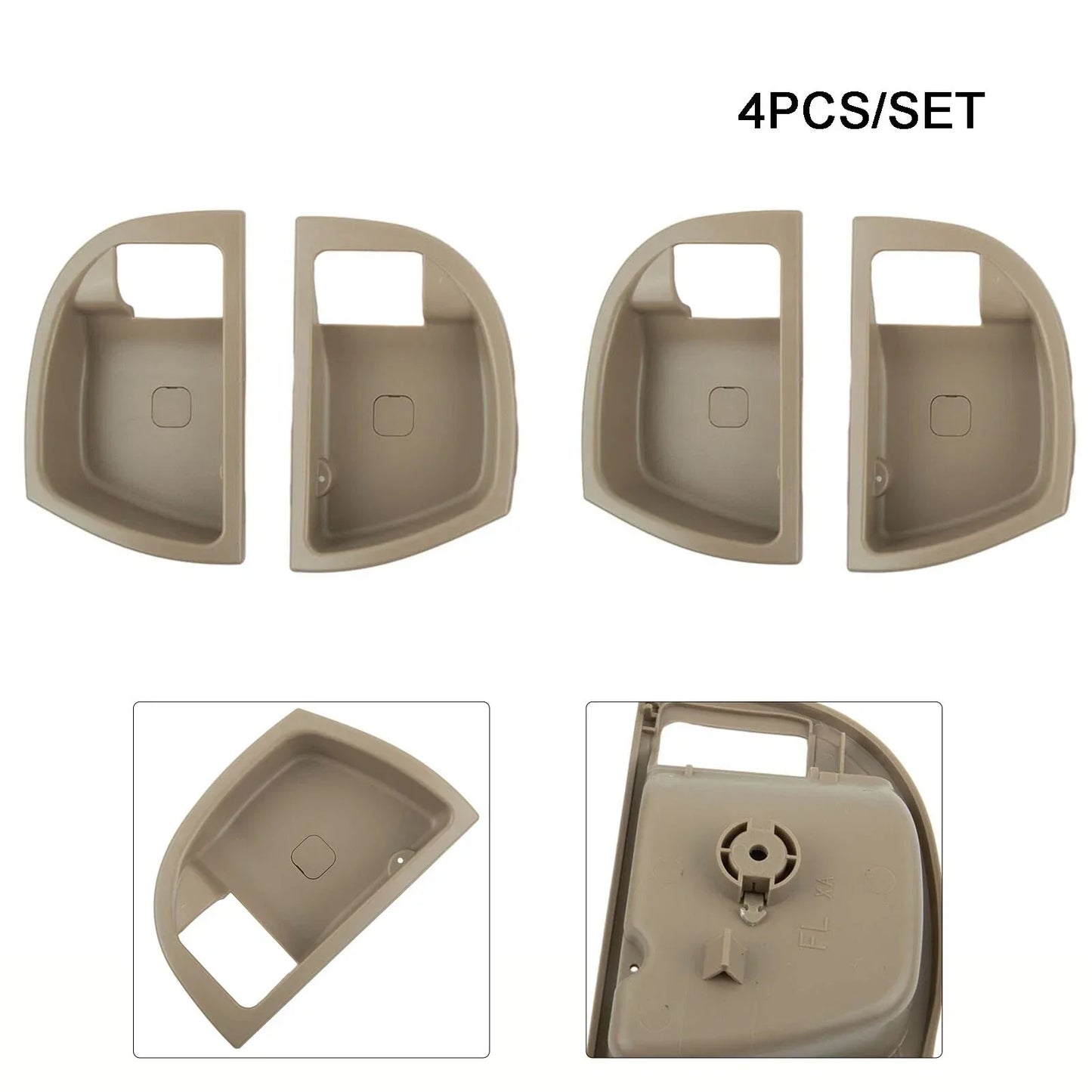 4Pcs Inside Door Handle Trim Cover for Hyundai Santa Fe (2007–2012)
