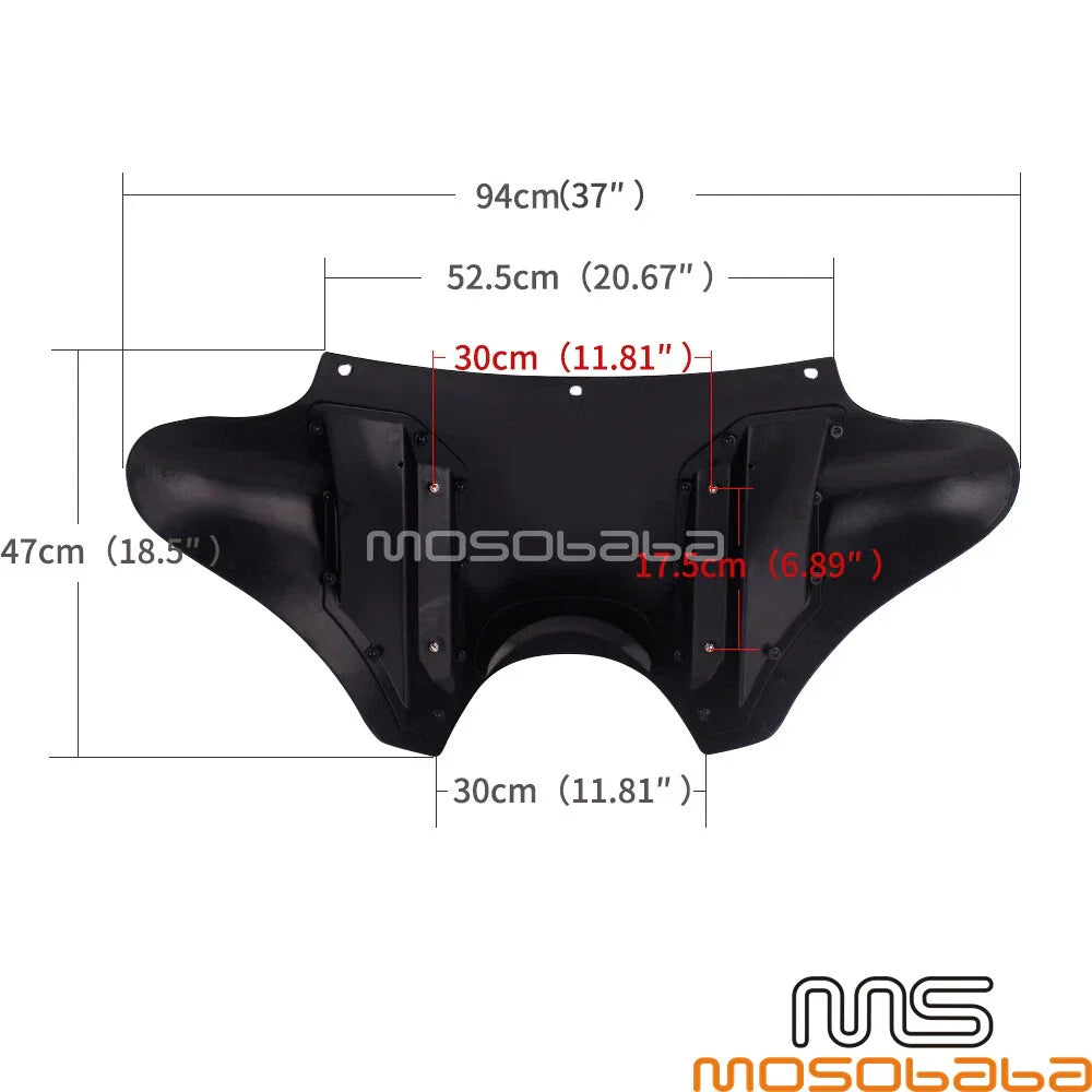 Batwing Fairing for Yamaha, Honda, Harley Dyna, Road King, Choppers, Cruisers