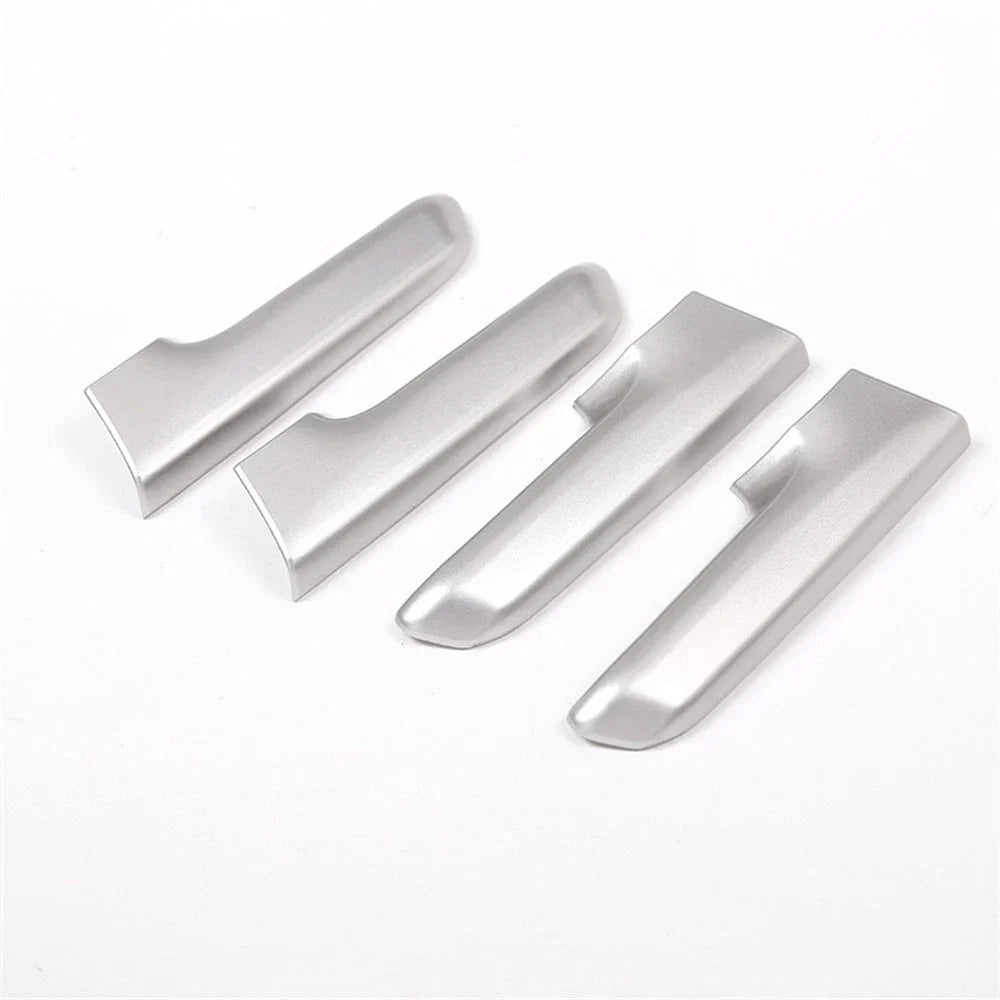 4 x ABS Silver Interior Door Handle Covers for Toyota Land Cruiser Prado (2010-2018)