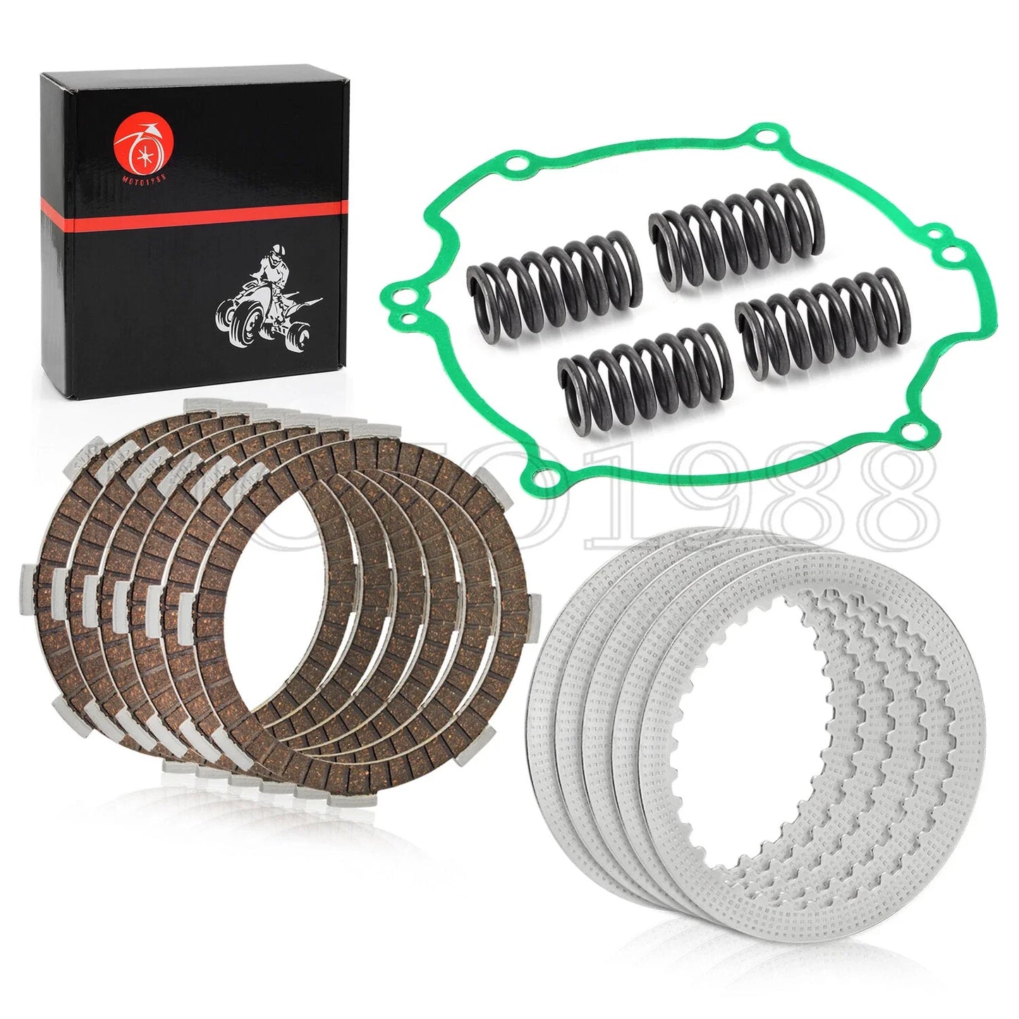 Clutch Kit Heavy Duty Springs Cover Gasket for Kawasaki KX80 KX85 KX100 (1985–2001)