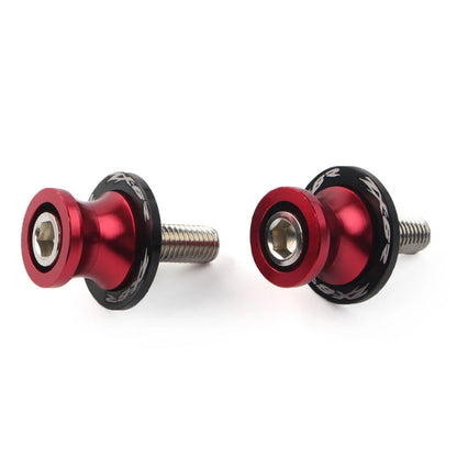 8MM Red Swingarm Spools Slider Stand Screws for KAWASAKI ZX6R (2012-2021)