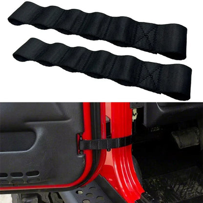 2 x Door Check Straps for Jeep Wrangler TJ JK JKU JL JLU (1995–2021)