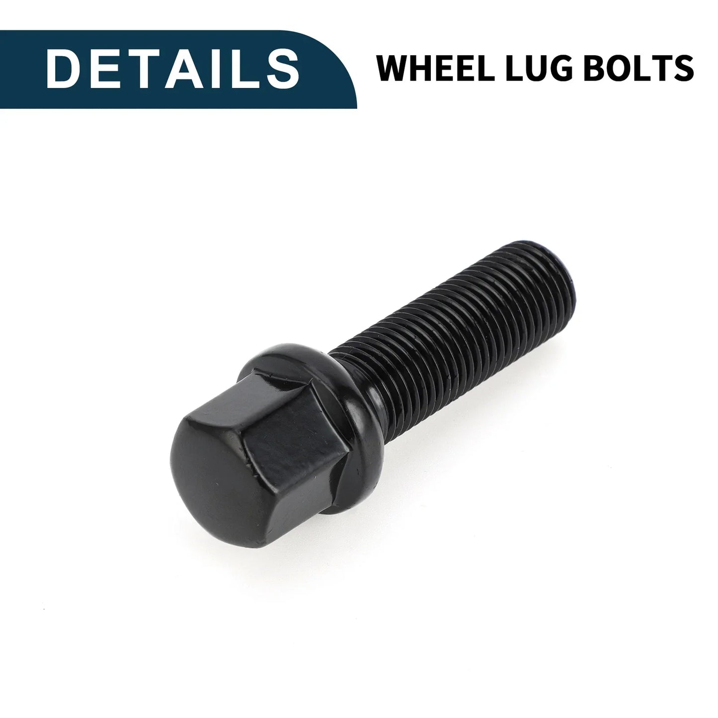 10 x M14x1.5mm Ball Seat Wheel Lug Bolts for Volkswagen & Porsche
