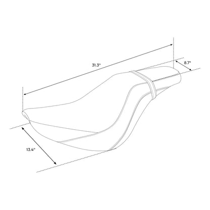 Driver Passenger Seat for Harley Softail Slim FXBB Street Bob (2018-2025)