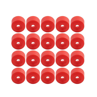 17mm Red Wheel Lug Nut Bolt Cover Caps  for Volkswagen Golf, Passat, Beetle