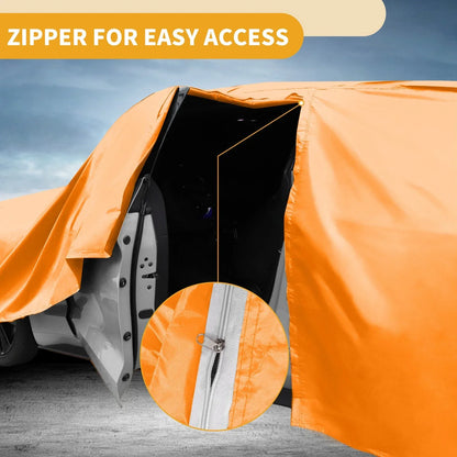 Waterproof All Weather Car Cover for Lexus GX (2010-2023) - Orange 210D-PU