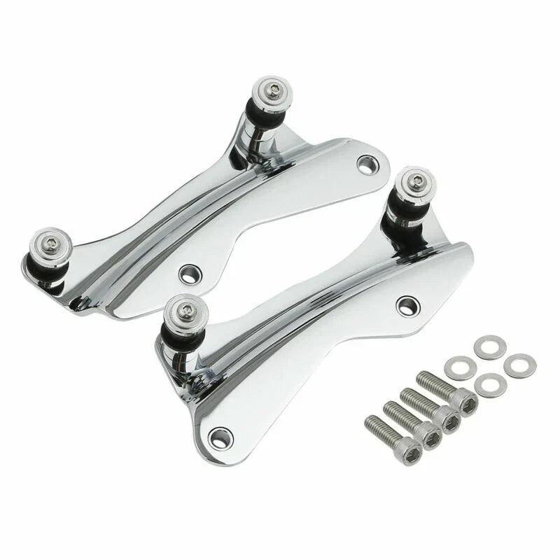 Backrest Sissy Bar Rack 4 Point Docking Hardware for Harley Road Glide (14-24)
