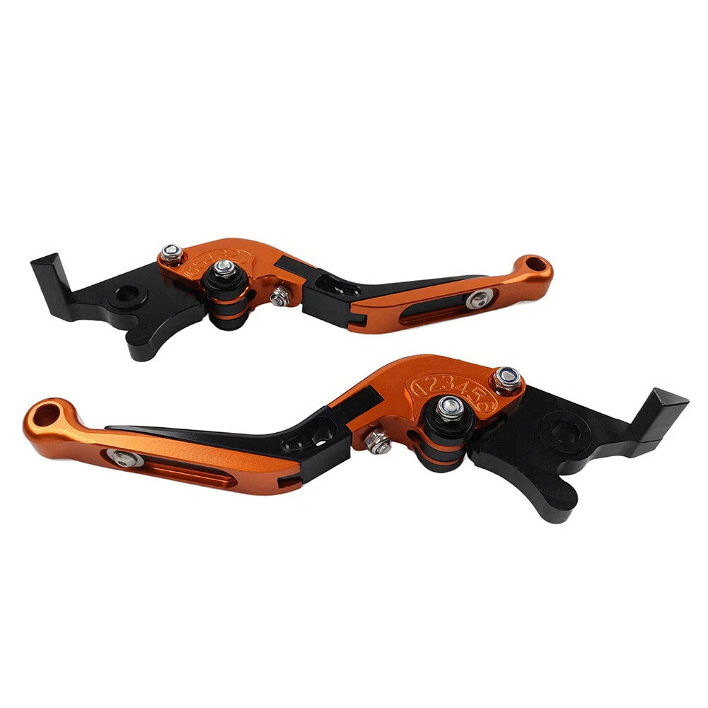 CNC Orange Extendable Brake Clutch Levers for BMW C650GT, C600 SPORT (2011-2017)
