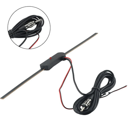 Inline Car Stereo FM/AM Antenna Signal Booster Amplifier