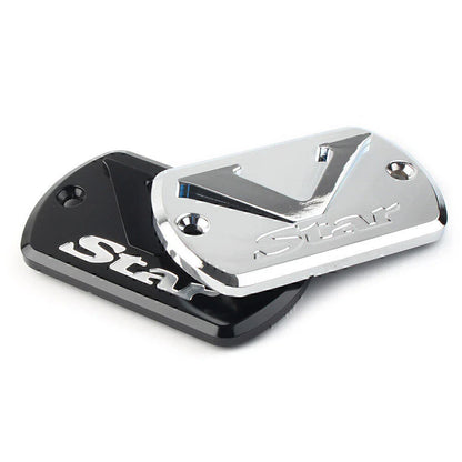 Chrome Brake Fluid Cap Reservoir Cover for Yamaha V Star XVS 650-1300