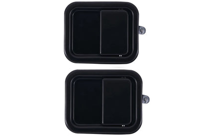 2 x Front LH+RH Black Outer Door Handle for Jeep Wrangler TJ (1997–2006)